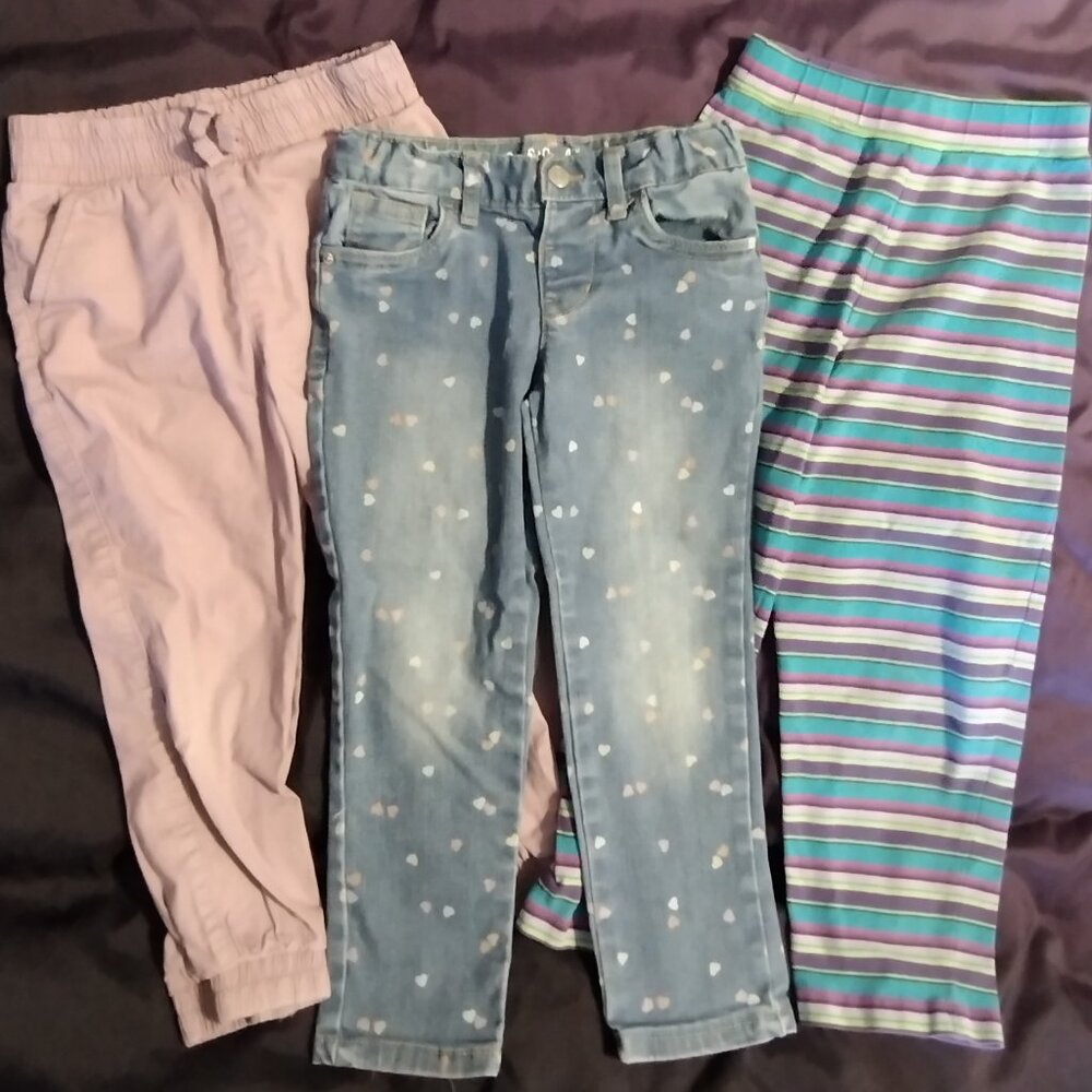 Cute Toddler Girls 3 pants lot